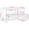 vidaXL Unites TV avec tiroir Noyer 70 x 33 x 46 cm Bois d'ing&eacute;nierie