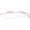 vidaXL Dessus de table rectangulaire 120x70x4 cm bois massif d'acacia
