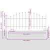 vidaXL Cl&ocirc;ture de jardin 6 pcs Blanc 170 x 140 cm
