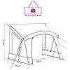 vidaXL Tente Caravane avec toit avec stockage Bleu 252 x 245 x 245 cm