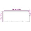 vidaXL Rideau en Dentelle Floral Blanc 160 x 400 cm Polyester
