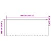 vidaXL Rideau en Dentelle Floral Blanc 180 x 400 cm Polyester