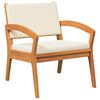 vidaXL Ensemble bistrot avec coussin 4 pcs Marron Polyester