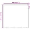 vidaXL Rideau en Dentelle Floral Blanc 300 x 300 cm Polyester