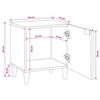 vidaXL Cabinet de chevet 2 pcs Noir et or 40 x 33,5 x 46 cm