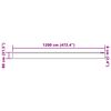 vidaXL Rideau en Dentelle Floral Blanc 80 x 1200 cm Polyester
