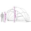 vidaXL D&ocirc;me de piscine Transparent 592 x 590 x 275 cm PVC