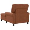 vidaXL Chaise longue avec coussin Marron 91 x 157 x 91 cm PU antique