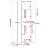 vidaXL Armoire de rangement 3 pcs Ch&ecirc;ne artisanal