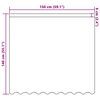 vidaXL Rideau en Dentelle Floral Blanc 140 x 150 cm Polyester