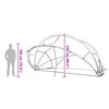 vidaXL D&ocirc;me de piscine Transparent 472 x 460 x 229 cm PVC