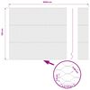 vidaXL Cl&ocirc;ture hexagonale Gris 1,5 x 50 m PVC