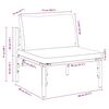 vidaXL Mobilier de jardin Anthracite 80 x 80 x 71 cm Acier