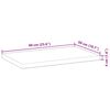 vidaXL Dessus de table rectangulaire 60x50x4 cm bois massif d'acacia