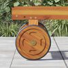 vidaXL Roues de remplacement Marron Bois d'acacia massif