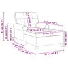 vidaXL Chaise longue avec coussin Gris 91 x 157 x 91 cm PU antique