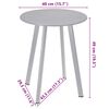 ProGarden Table d'appoint 40x49 cm gris mat