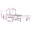 vidaXL Cadre de lit sans matelas 90x190 cm bois de pin massif