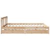 vidaXL Cadre de lit sans matelas 180x200 cm bois massif de pin