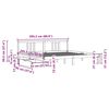 vidaXL Cadre de lit sans matelas 200x200 cm bois massif de pin