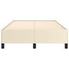 vidaXL Cadre de lit sans matelas cr&egrave;me 120x190 cm similicuir