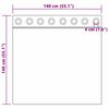 vidaXL Rideaux occultants avec anneaux 2 pcs Rose vif 140 x 140 cm