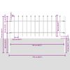 vidaXL Cl&ocirc;ture de jardin Blanc 1,7 x 0,6 m Acier rev&ecirc;tu de poudre