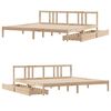 vidaXL Cadre de lit sans matelas 180x200 cm bois massif de pin