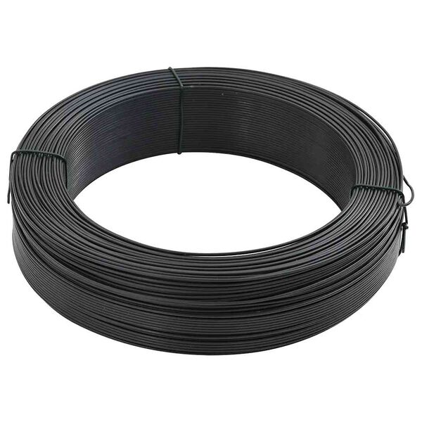 vidaXL Fil de liaison de cl&ocirc;ture 250 m 1,4/2 mm Acier Anthracite