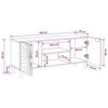 vidaXL Meuble TV Noir et or 105 x 33 x 46 cm Bois d'ing&eacute;nierie