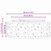 vidaXL Lampe de plafond Gris 30 x 30 x 13,5 cm tissu
