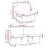 vidaXL Mobilier de jardin 2 pcs Anthracite 80 x 80 x 71 cm Acier
