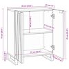 vidaXL Buffet Naturel 60 x 33,5 x 75 cm Bois de mangue massif