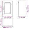 vidaXL Armoire murale de cuisine Kalmar blanc bois d'ing&eacute;nierie