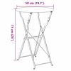 vidaXL Table bistrot Beige &Oslash; 50 x 71 cm Acier rev&ecirc;tu de poudre