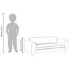vidaXL Canap&eacute; avec repose-pied pour enfants marron 100x50x30cm velours