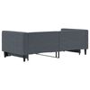 vidaXL Lit de jour avec gigogne sans matelas gris fonc&eacute; 90x190 cm