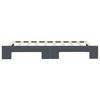 vidaXL Lit de jour avec gigogne sans matelas gris fonc&eacute; 90x190 cm