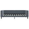 vidaXL Lit de jour avec gigogne sans matelas gris fonc&eacute; 90x190 cm