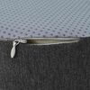 vidaXL Oreiller avec oreiller Gris fonc&eacute; 50 x 43 x 10 cm Coton