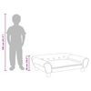 vidaXL Canap&eacute; pour enfants gris fonc&eacute; 70x45x26 cm velours