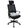 vidaXL Oreiller avec oreiller Gris clair 50 x 43 x 10 cm Coton