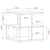 vidaXL Table d'appoint avec &eacute;tag&egrave;re Ch&ecirc;ne artisanal 30 x 30 x 55 cm