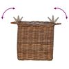 vidaXL Panier de Plante avec stockage 2 pcs Marron Rattan Lacak