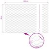 vidaXL Cl&ocirc;ture hexagonale Gris 0,8 x 25 m PVC