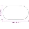 vidaXL Tapis ZIZUR Cr&egrave;me 150 x 80 cm Polypropyl&egrave;ne