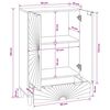 vidaXL Meuble d'appoint avec tiroir Noir et or 60 x 33,5 x 100 cm