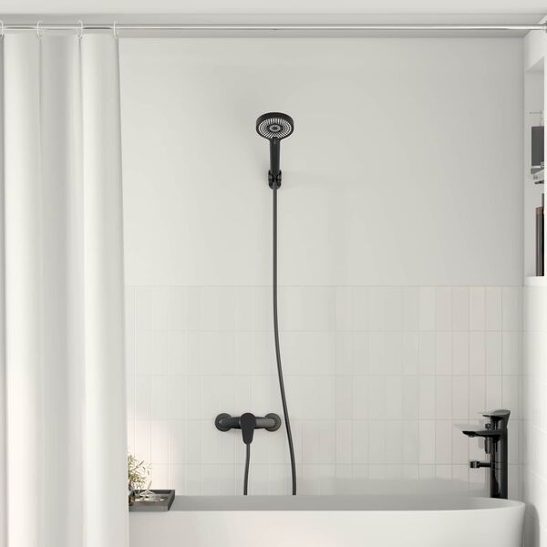 vidaXL Ensemble de Douche Noir G 1 / 2 pouces