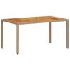 vidaXL Ensemble de salle &agrave; manger pour jardin 5 pcs Beige polyrotin