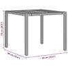 vidaXL Ensemble de salle &agrave; manger pour jardin 3 pcs Noir polyrotin